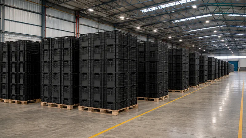 Producción y almacenamiento de productos plásticos